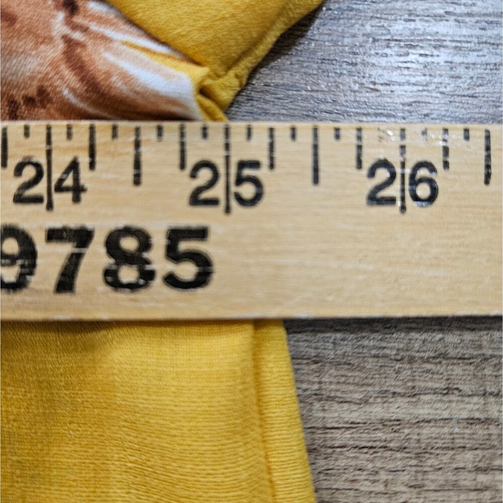 Oddi Floral Top Yellow‎ Ruffled Collar Long Sleeve Plus Size 3XL USA Bloomcore - Picture 10 of 14